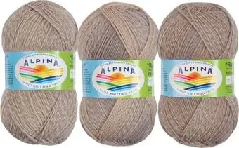 Alpina Yarn Romantic 100 г 300 м №13 (бежевый/св.серый)