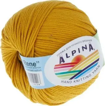 Alpina Yarn Rene 50 г 105 м №190 (золотистый)