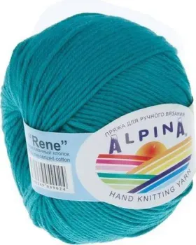 Alpina Yarn Rene 50 г 105 м №139 (бирюзовый)