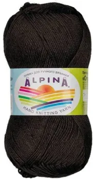 Alpina Yarn Organica 50 г 170 м №02 (черный)