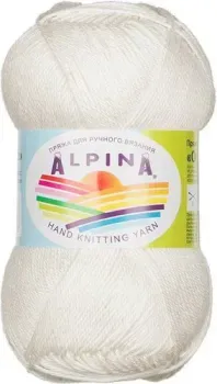 Alpina Yarn Organica 50 г 170 м №01 (белый)