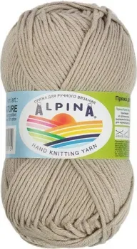 Alpina Yarn Nature 50 г 105 м №002 (серо-бежевый)