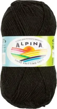 Alpina Yarn Misty 50 г 105 м №02 (черный)