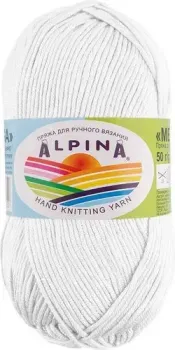 Alpina Yarn Melissa 50 г 125 м №01 (белый)