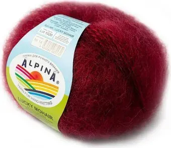 Alpina Yarn Lucky Mohair 50 г 150 м №14 (бордовый)