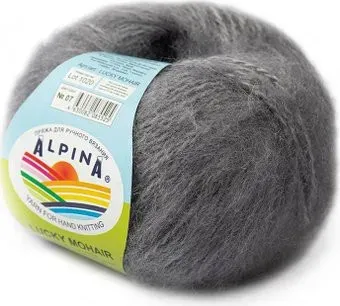Alpina Yarn Lucky Mohair 50 г 150 м №07 (св.серый)