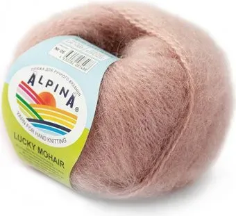 Alpina Yarn Lucky Mohair 50 г 150 м №06 (античная роза)