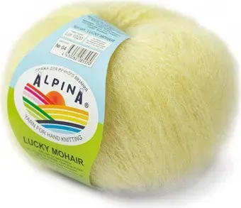 Alpina Yarn Lucky Mohair 50 г 150 м №04 (желтый)