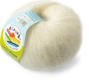 Alpina Yarn Lucky Mohair 50 г 150 м №03 (молочный)