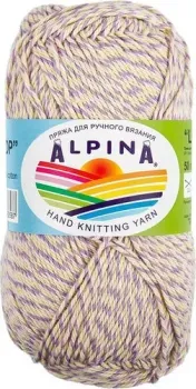 Alpina Yarn Lollipop 50 г 175 м №08 (бежевый/желтый/розовый/сиреневый)