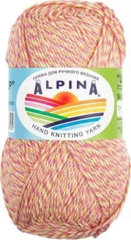 Alpina Yarn Lollipop 50 г 175 м №07 (салатовый/малиновый/коралловый/персиковый)