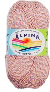 Alpina Yarn Lollipop 50 г 175 м №06 (сиреневый/розовый/бежевый/коралловый)