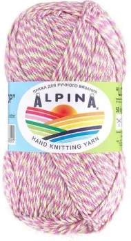 Alpina Yarn Lollipop 50 г 175 м №04 (розовый/малиновый/сиреневый/салатовый)