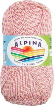 Alpina Yarn Lollipop 50 г 175 м №02 (желтый/розовый/персиковый/малиновый)
