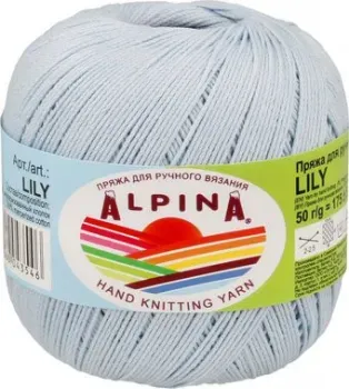 Alpina Yarn Lily 50 г 175 м №080 (бл.голубой)