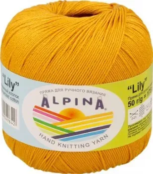 Alpina Yarn Lily 50 г 175 м №038 (оранжевый)