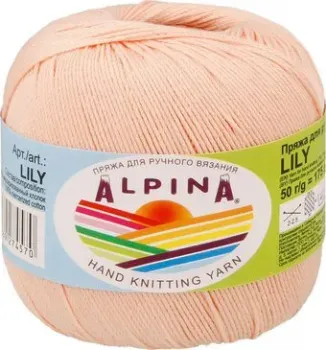 Alpina Yarn Lily 50 г 175 м №011 (персиковый)
