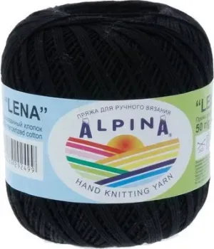 Alpina Yarn Lena 50 г 280 м №88 (черный)