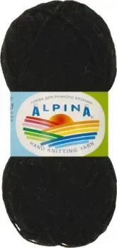 Alpina Yarn Holly 50 г 200 м №002 (черный)