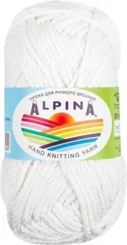Alpina Yarn Garry 50 г 50 м №01 (белый)