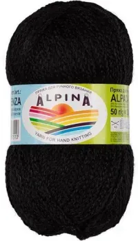 Alpina Yarn Alpaca Trenza 50 г 150 м №02 (черный)