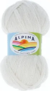 Alpina Yarn Alpaca Trenza 50 г 150 м №01 (белый натуральный)