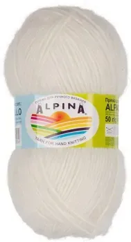Alpina Yarn Alpaca Pollo 50 г 125 м №01 (белый)