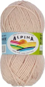 Alpina Yarn Alpaca Grande 50 г 118 м №06 (розово-бежевый)