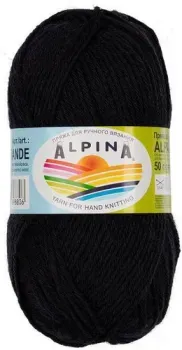 Alpina Yarn Alpaca Grande 50 г 118 м №01 (черный)