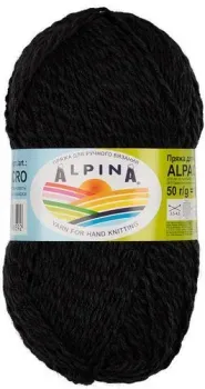 Alpina Yarn Alpaca Acro 50 г 150 м №01 (черный)