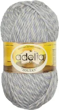Adelia Zoltan 100 г 115 м №128 (белый/серый/св.голубой)