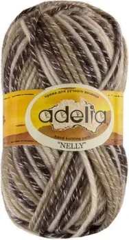 Adelia Nelly 100 г 100 м №18 (белый/бежевый/коричневый)