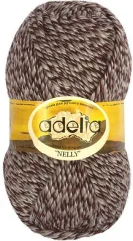 Adelia Nelly 100 г 100 м №15 (серый/бордовый меланж)