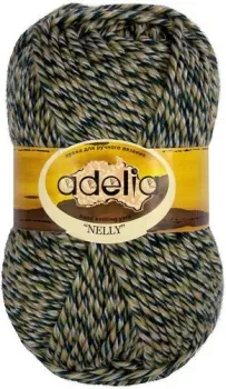 Adelia Nelly 100 г 100 м №13 (хаки-т.синий меланж)