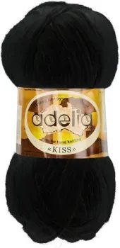 Adelia Kiss 50 г 145 м №01 (черный)