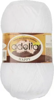 Adelia Happy 50 г 128 м №01 (белый)
