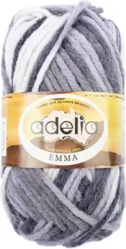 Adelia Emma 50 г 50 м №09 (т.серый/св.серый)