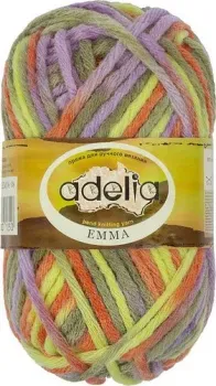 Adelia Emma 50 г 50 м №08 (оранжевый/зеленый/желтый/сиреневый)