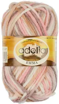Adelia Emma 50 г 50 м №07 (св.серый/белый/св.розовый/св.желтый)