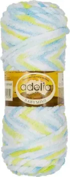 Adelia Baby Mimi 100 г 80 м №06 (белый/св.голубой/голубой/салатовый)