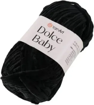 Yarnart Dolce Baby 100% микрополиэстер 742 7689459 (85 м, черный)