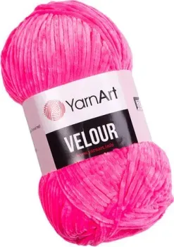 Yarnart Velour 860 100 г 170 м (ярко-розовый)