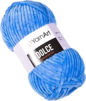 Yarnart Dolce 777 100 г 120 м (ярко-голубой)