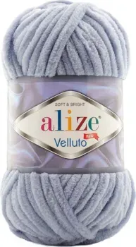 Alize Velluto 87 100 г 68 м (угольно-серый)