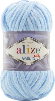 Alize Velluto 218 100 г 68 м (светло-голубой)