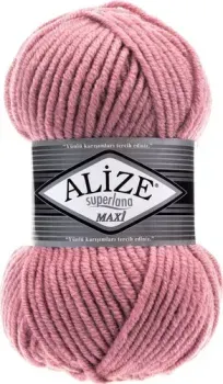 Alize Superlana 204 100 г 100 м (античная роза)