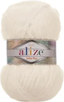 Alize Softy Plus 62 100 г 120 м (светло-молочный)