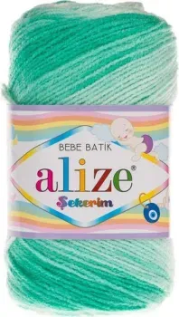 Alize Sekerim batik 6317 100 г 320 м (зеленый)