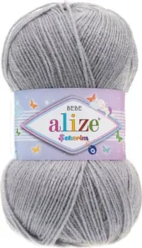 Alize Sekerim 344 100 г 320 м (серебристо-серый)