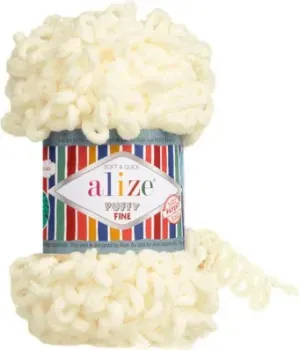 Alize Puffy fine 62 100 г 14.5 м (кремовый)